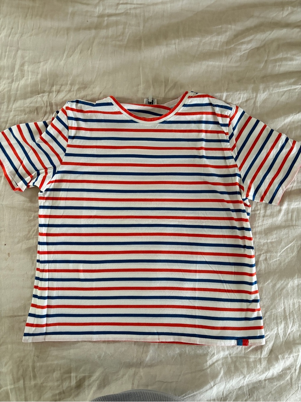 KULE striped crewneck tee - Red & Blue